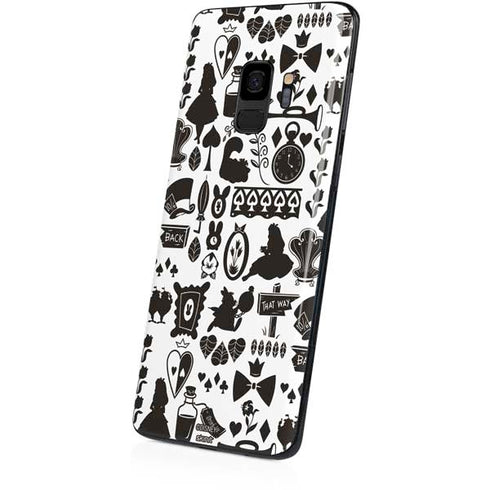Disney Alice in Wonderland (animated) Silhouette Pattern Galaxy S9 Skin